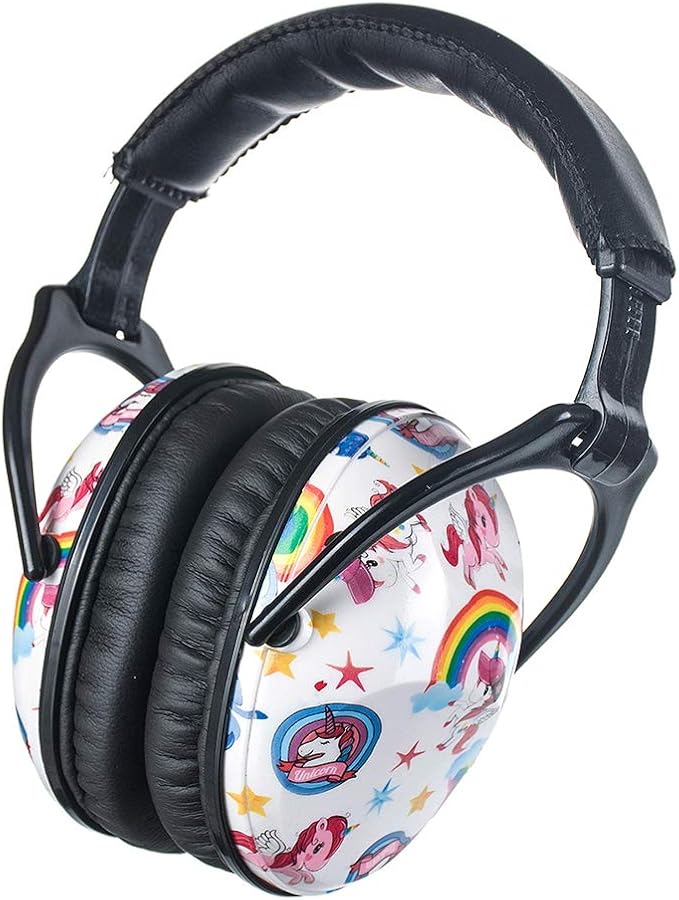 Kids Hearing Protection,25dB NRR Noise Reduction,Sound Proof for Kids,Toddler,Safety Earmuffs for Concert,Airplane,Autism,Monster Jam,Travel,School- Pink Unicorn