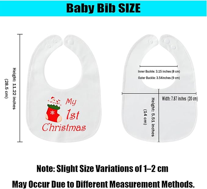 Cute Unisex-Baby Bib, Cotton Adjustable Waterproof Drooler, Birthday Gifts for Girls Boys 0-24 Months