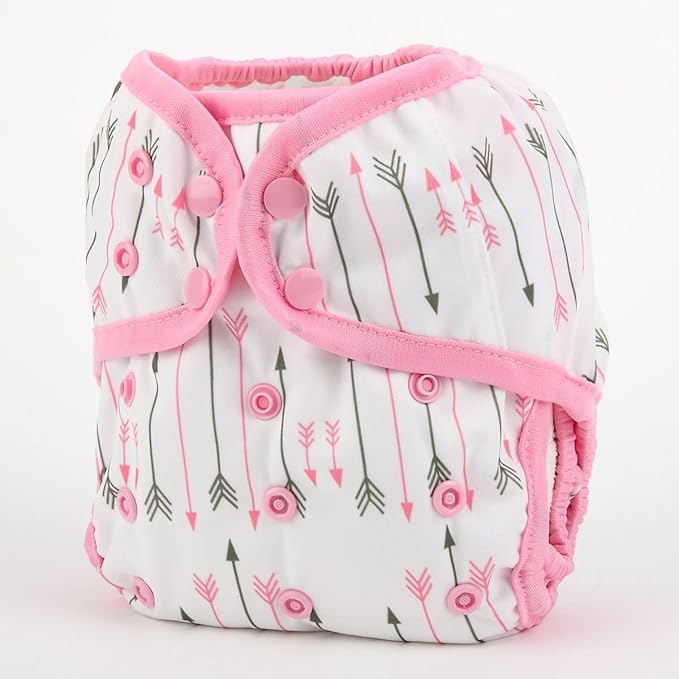3 Baby Diaper Covers Nappies One Size 8lbs to 36lbs (Elephant Tree Arrow)