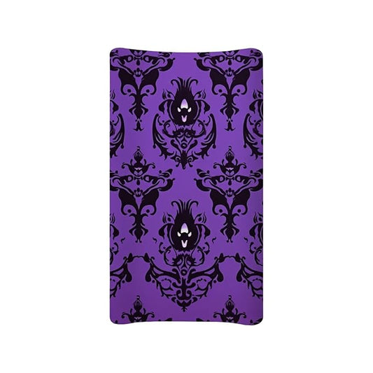 Halloween Ghost Diaper Changing Pad Cover Purple Changing Table Covers for Newborn Infant Changing Pad Sheets Baby Diaper Changing Mat