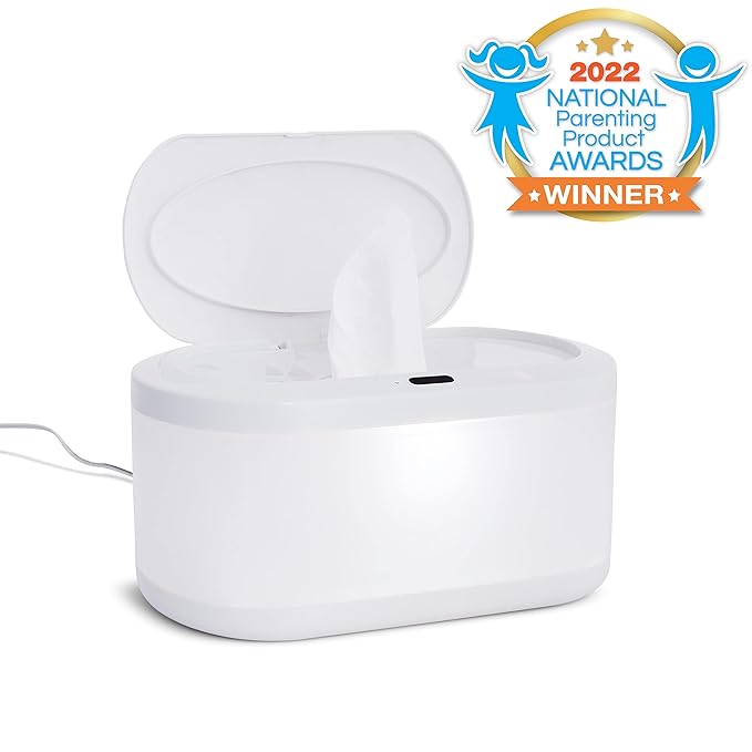 Munchkin® Touch Free Baby Wipe Warmer with Nightlight & Motion Sensor and HYP03™ Daily Diaper Rash Spray with Hypochlorous