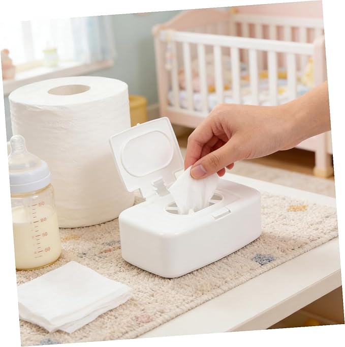 Refillable Dispenser Wet Tissue Dispenser Baby Wipe Holder Gloves Container with lid Decor for car Wipes Container Travel Storage for car Decorate pp