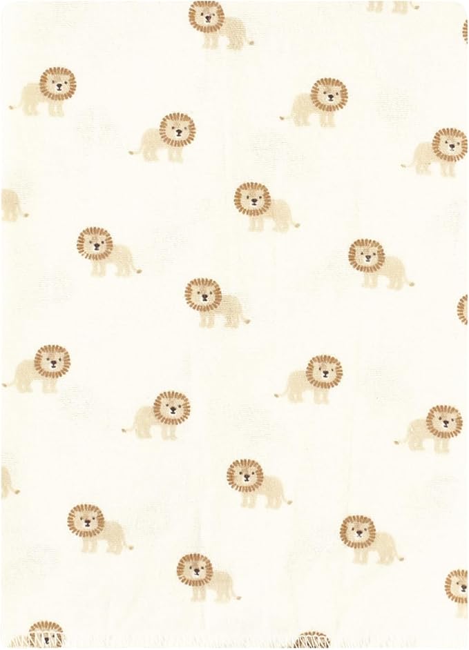 Hudson Baby Unisex Baby Cotton Flannel Burp Cloths Bundle, Brave Lion, One Size