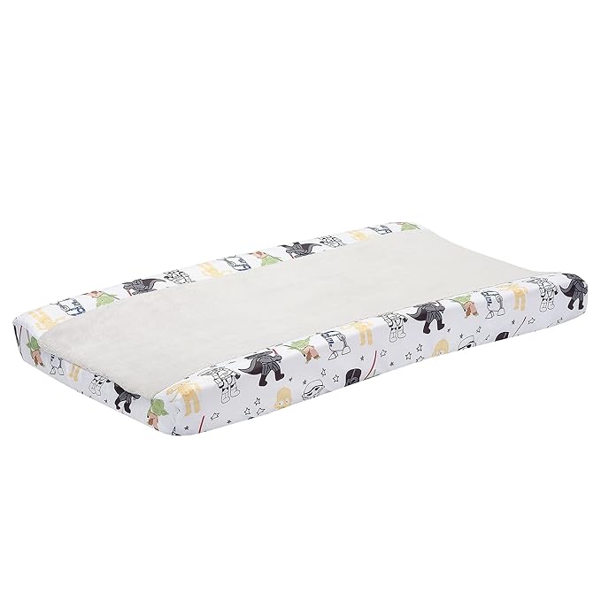 Lambs & Ivy Star Wars Classic Changing Pad Cover - Yoda/Darth Vader/R2-D2/C-3PO