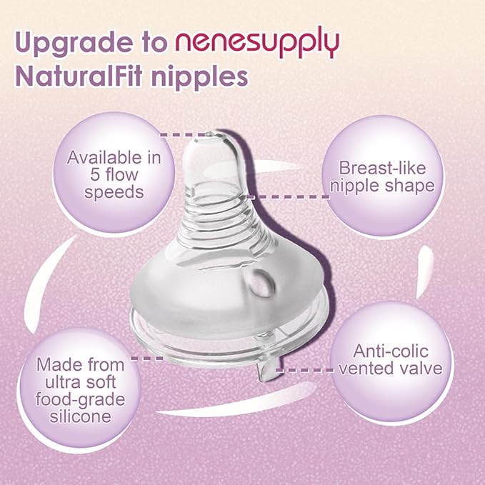 Nenesupply Feeding and Storage Bottles Collection for Spectra S1 S2 Motif Luna Breast Pumps 2 pc 9oz 280ml with Sealing Disc Anti Colic Feeding Breastmilk Storage Replace Spectra Bottles