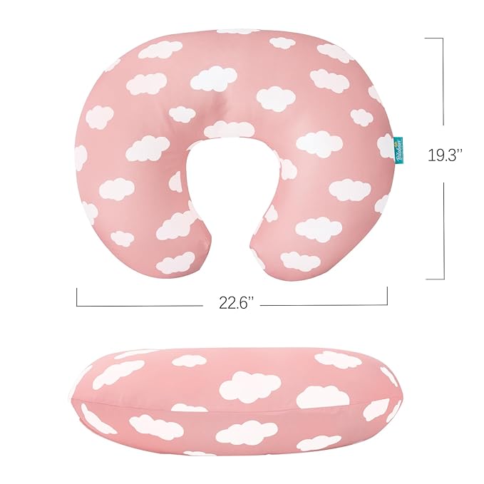 Biloban Nursing Pillow Cover 2 Pack for Breastfeeding Pillow, Ultra Soft and Cozy Nursing Slipcovers, Snug Fits Boppy Pillow, Perfect Choice for Mom