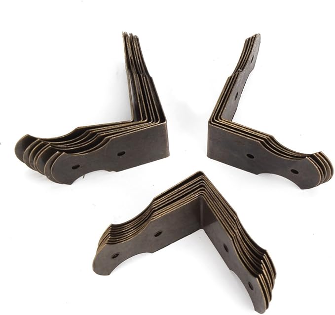 Decorative Vintage Box Corner Guards 0.94x0.51inch Edge Cover Pack of 20