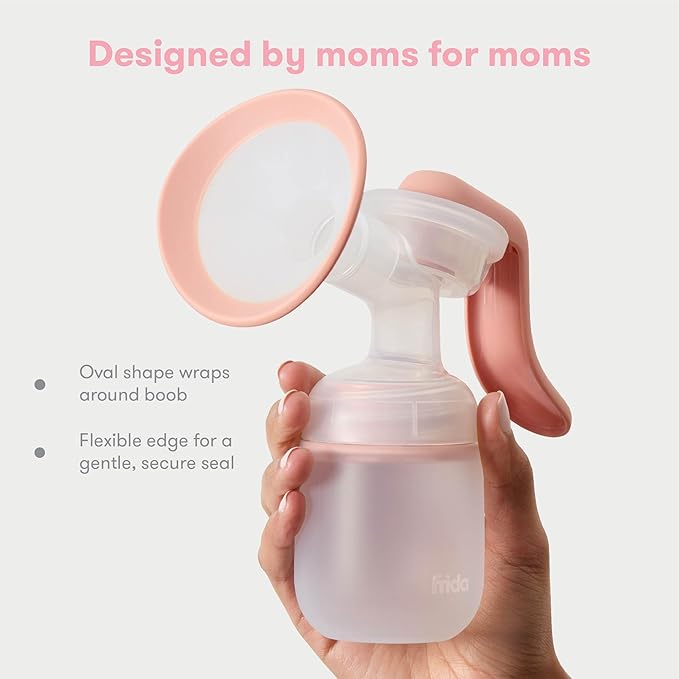 2-in-1 Manual + Silicone Suction Breast Pump SoftFeel Flange 21mm