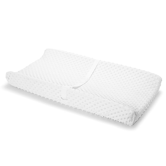 Munchkin® Secure Grip™ Contoured Baby Diaper Changing Pad for Dresser, Includes Cover, Waterproof Pad & Waterproof Changing Pad Liners, 3 Count