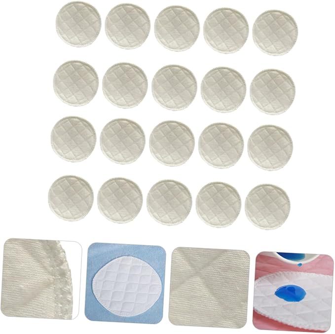 20pcs Reusable Nursing Pads Washable Breastfeeding Pads Leak Soft for Maternity Use Contoured Design for Comfort