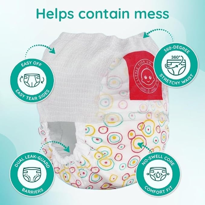 Little Toes On The Go Swim Diapers 2 Bag Bundle (Count 4) Size Large