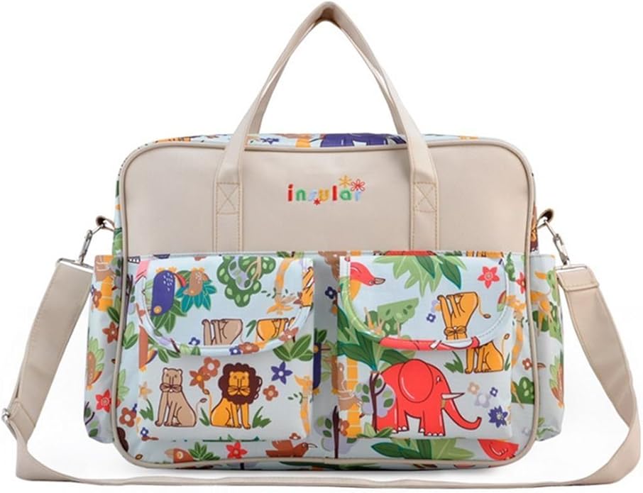Kamay's Mummy Shoulder Bag Diaper Bag Chic Nappy Changing Bag Tote/Messenger Style Large with Changing Mat, Adjustable Straps