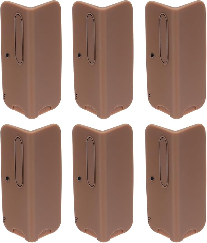 uxcell 6 Pcs 4 Inch Baseboard Corner Protector Guards, Furniture Corner Cover Proof Bumpers for Kitchen Bedroom Wall Countertop Table, Coffee