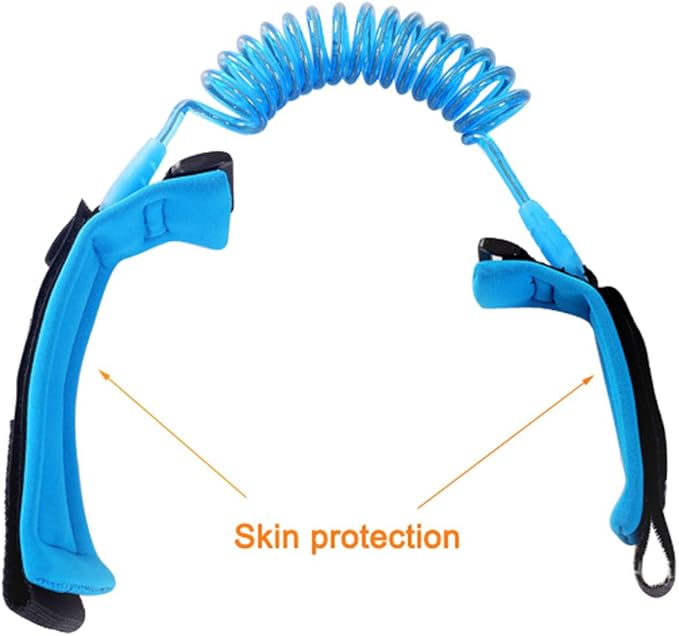 Baby Child Anti Lost Safety Wrist Link Harness Strap Rope Leash Walking Hand Belt for Toddlers, Kids(1.5m Blue)