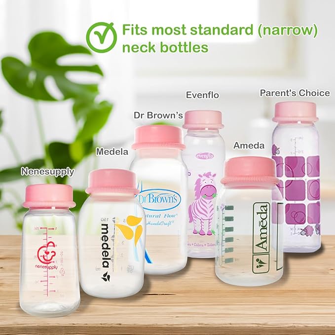 Nenesupply Travel Cap for Narrow Neck Feeding Bottle. Replace Dr Brown Travel Cap Dr Brown Cap and Medela Cap Bottle Cap for Dr Brown Bottle Dr Browns Bottle Medela Bottle Evenflow Bottle Ameda Bottle