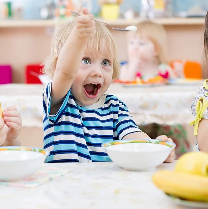 9 Piece Stainless Steel Kids Spoons - Child and Toddler Safe Flatware - Kids Utensil Set - Metal Kid Cutlery Set, Dinner Spoon Set for Dessert - Includes a Total of 9 Small Spoons