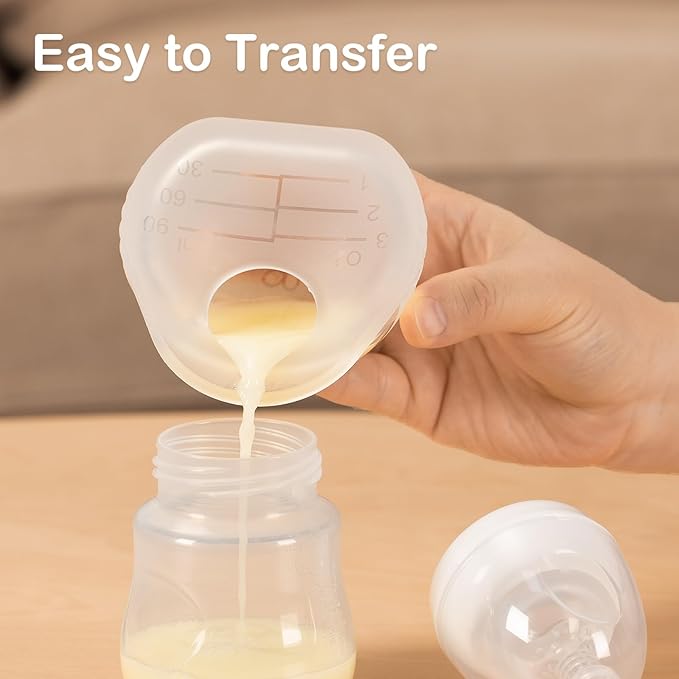 BumbleBee Milk Collector, Portable Silicone Breastmilk Catcher, Kick-Proof Wearable Brest Shields for Breastfeeding Mom, 3oz/2pcs
