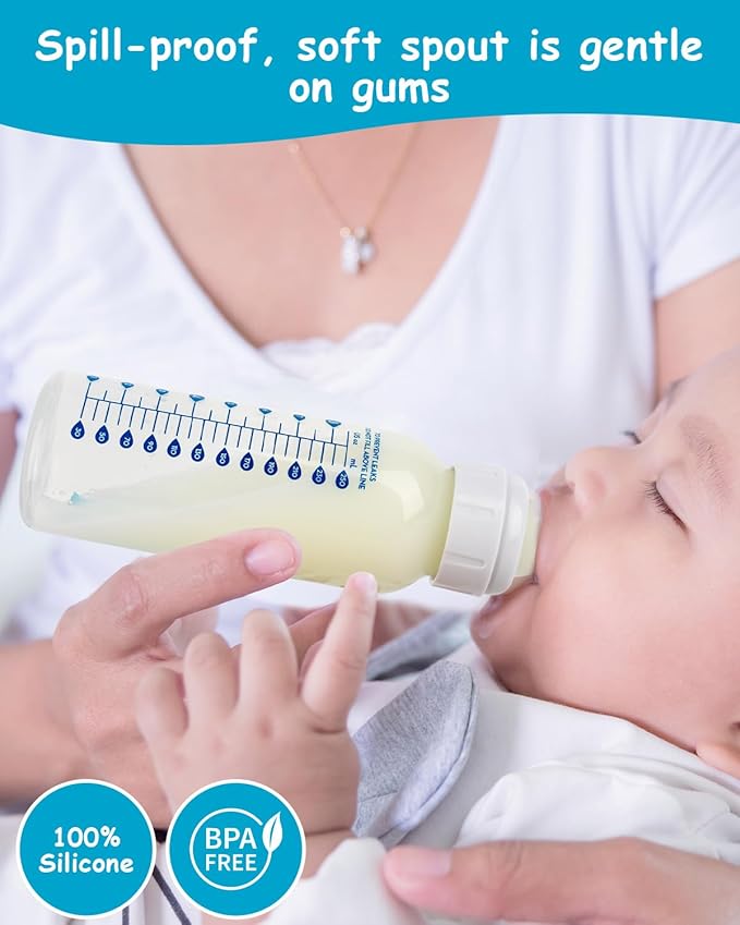 Silicone Nipple for Dr. Brown’s Natural Flow Level 4 Narrow Baby Bottle, Fast Flow, 9m+, 5 Count