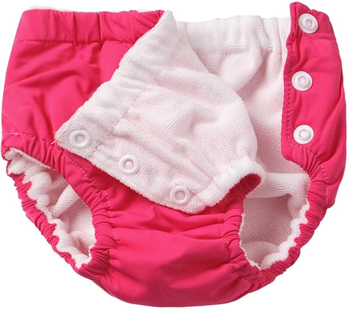 Baby Boys Girls Reusable Swim Diaper Washable Adjustable Bloomers Swimsuit Swimming Apparel