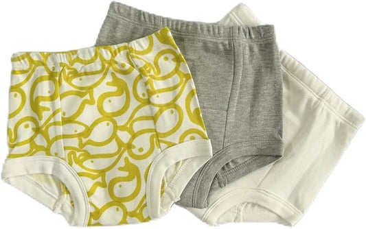 Laas Organic Cotton Potty Training Pants/Underwear, GOTS Certified, Boys, Girls, Unisex, Toddler, Pack of 3