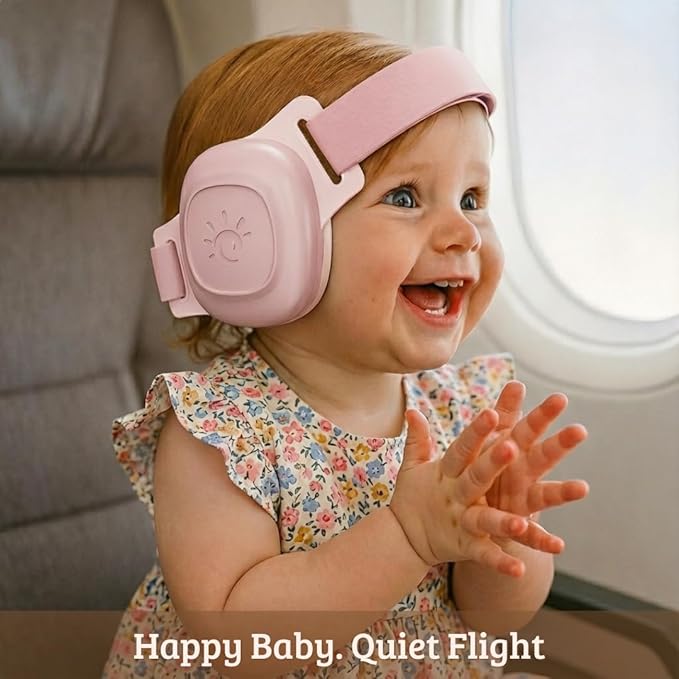 Baby Noise Cancelling Headphones – Infant & Toddler Ear Muffs 24 dB – Hearing Protection – Adjustable Newborn Ear Defenders.