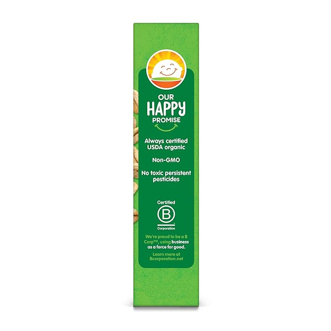 HAPPYTOT Organics Fiber & Protein Soft-Baked Oat Bars Toddler Snack Apple & Spinach, 0.88 Ounce Bars, 5 Count Box (Pack of 6)