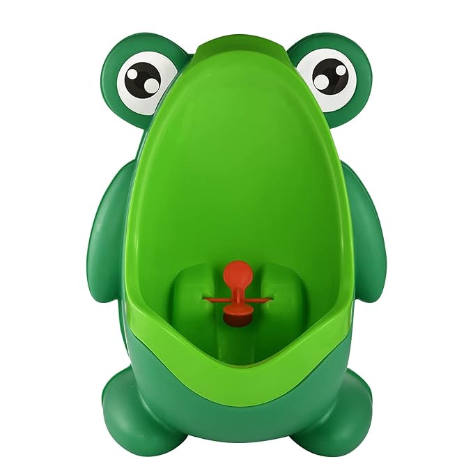 Potty Training Urinal for Boys Cute Whale with Funny Aiming Target - Green