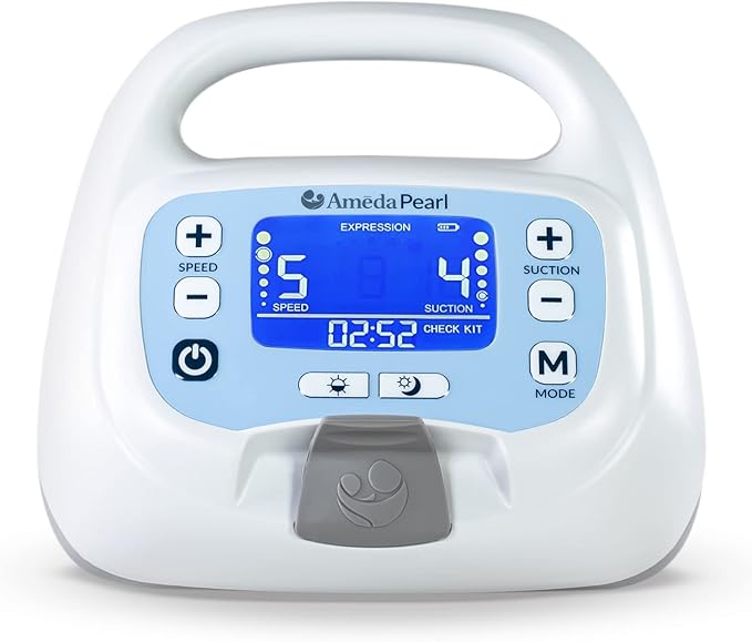 Ameda Pearl Hospital Grade Breast Pump | Ameda Electric Breast Pump | Rechargeable Battery | Medical Grade | Pumps for Breastfeeding