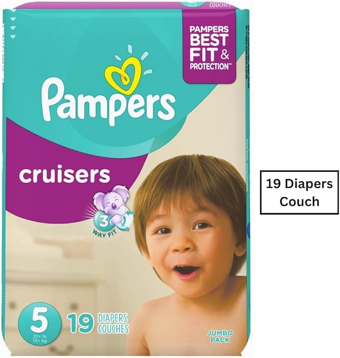 Pampers Cruisers Diapers Size 5 19 Count