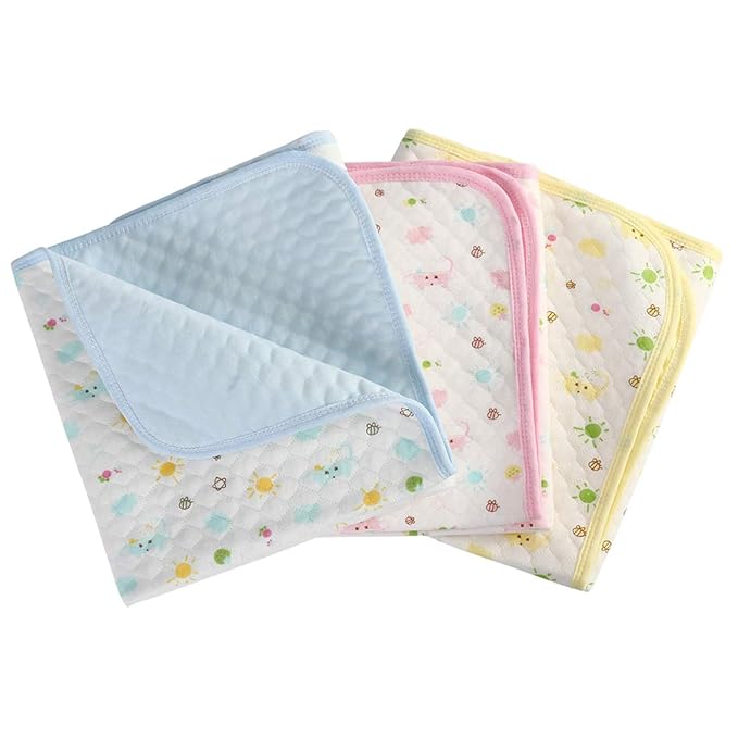 Waterproof Changing Pads Portable - Breathable Leak Proof Mattress Pad Protector Baby Changing Mat for Toddler, Kids Pack of 3 (XL (27.5 x 41.3 Inch))