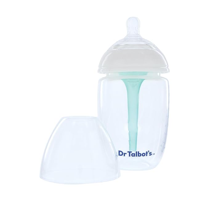 Dr. Talbot's Anti-Colic Bottles - 9 oz - Baby Bottles for Newborn Babies 0+ Months - Self Sterilizing Newborn Bottles with Slow Flow Soft Flex Nipple and Advanced Venting System (Pack of 2)