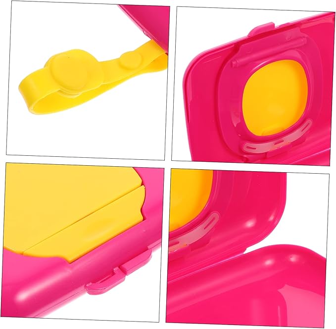 Wipe Box Refillable Dispenser Babywipes Tissue Reusable Wipe Container Hard Hat On- The- Go Wipes Dispenser Baby Carrier Portawipes Bag Holder Travel Portable