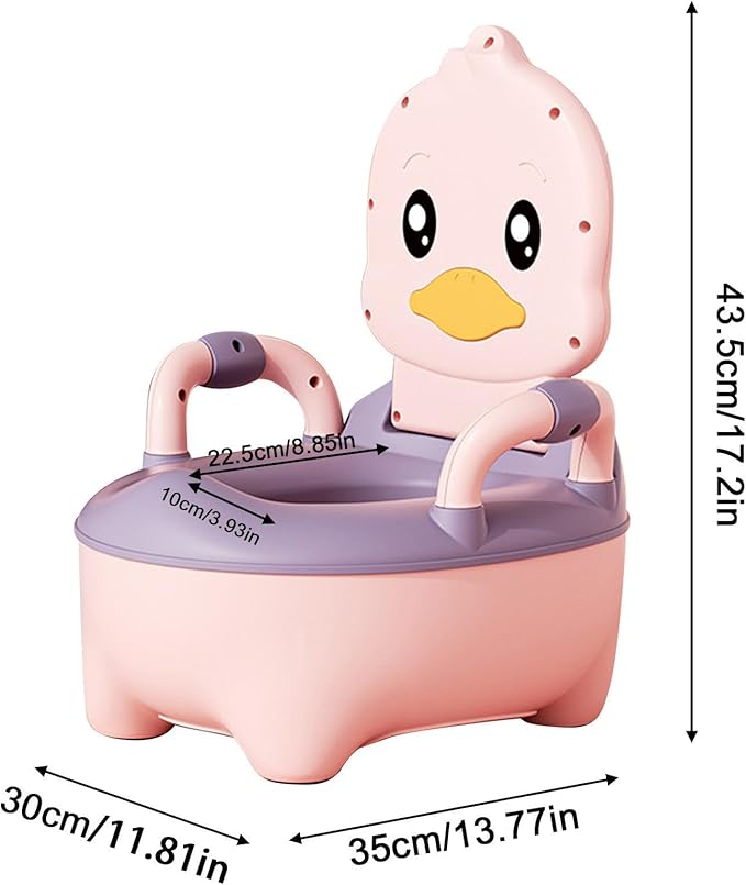 Generic Travel Potty Seat for Toddler, Kids Travel Potty,Toddler Potty Training Toilet with Carry Handle, Wear Resistant Portable Cartoon Potty with Convenient Drawer, Pink, LK45LF5TQ4L00GSR3UC9