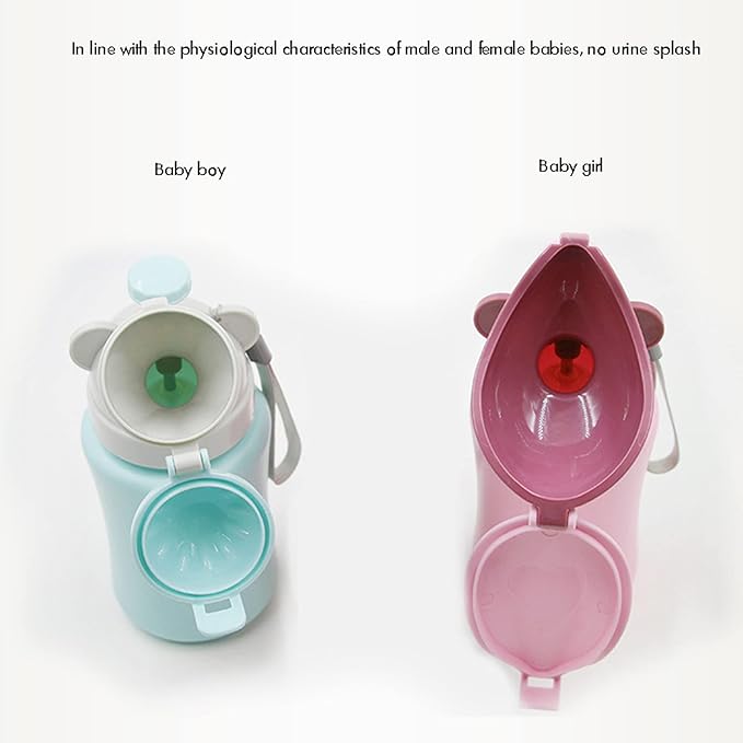 Travel Potty Portable Travel Toilet for Toddler Travel Baby Nitty Pee Bottle Portable Kids Potty for Girls Car Camping Travel Pink Travel Potty Bags111