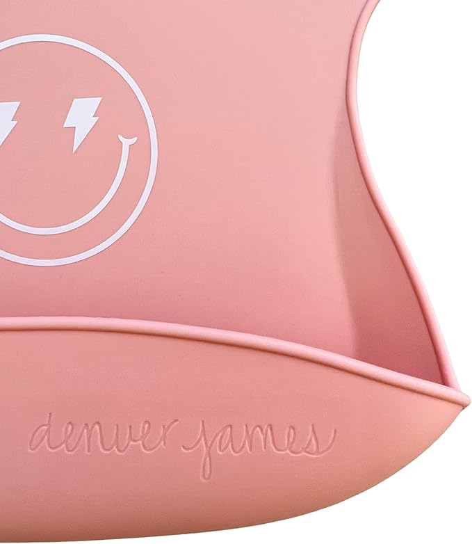 Denver James Silicone Feeding Bibs | Dishwasher Safe. Waterproof. Adjustable.