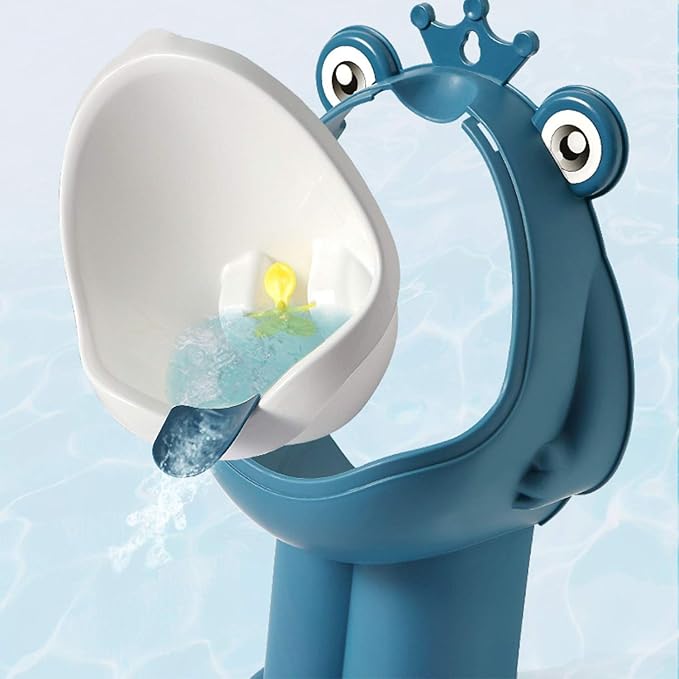 Potty Training Urinal Boy Urinal Kids Toddler Pee Trainer Bathroom Funny Baby Training Potties（DEEP Blue）