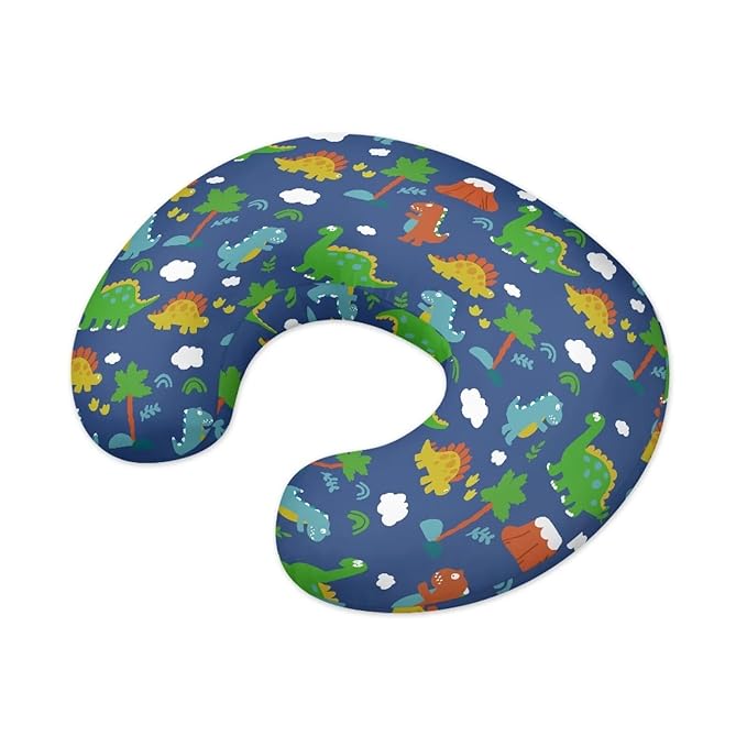 Nursing Pillow Cover Dinosaurs Breast Feeding Pillows for Babies Boys & Girls Soft Breathable Nursing Pillow Case U Shaped Nursing Pillow Slipcovers for Breastfeeding Mom