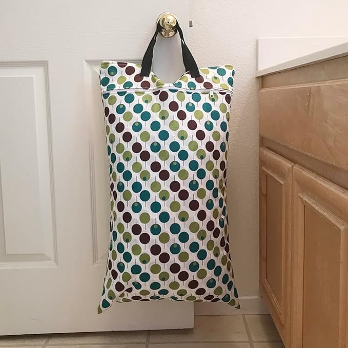 Ecoable Large Wet Dry Bag: Travel Tote Organizer for Diapers, Laundry, Beach, Pool, Stroller, Dirty Gym Clothes, Swimsuits (Navy Blue)