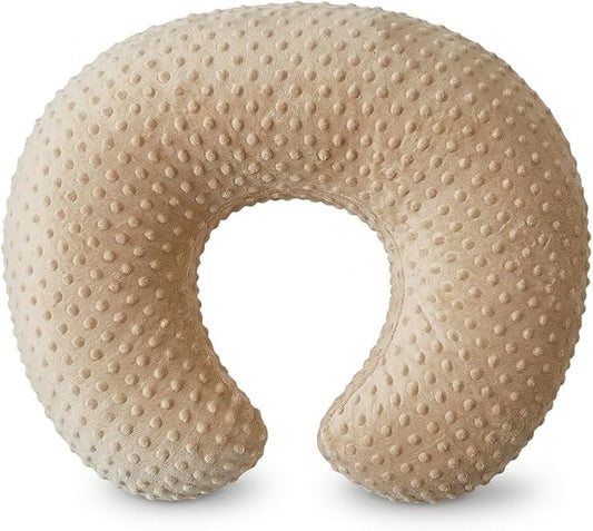 Nursing Pillow, Breastfeeding Pillows with Removable Cover for Mom with Breathable Filling, Ergonomic Baby Feeding Essentials for Bottle and Breastfeeding (Brown)