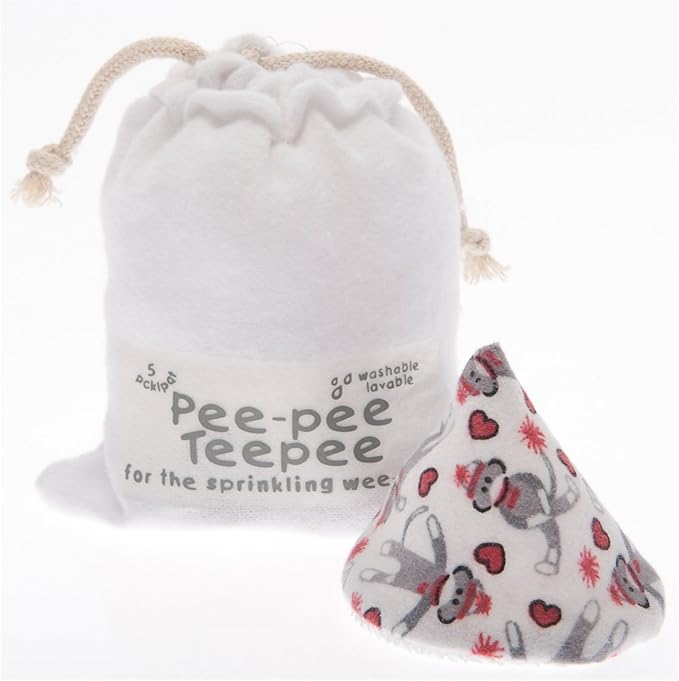 Pee-Pee Teepee Sock Monkey White - Cello Bag