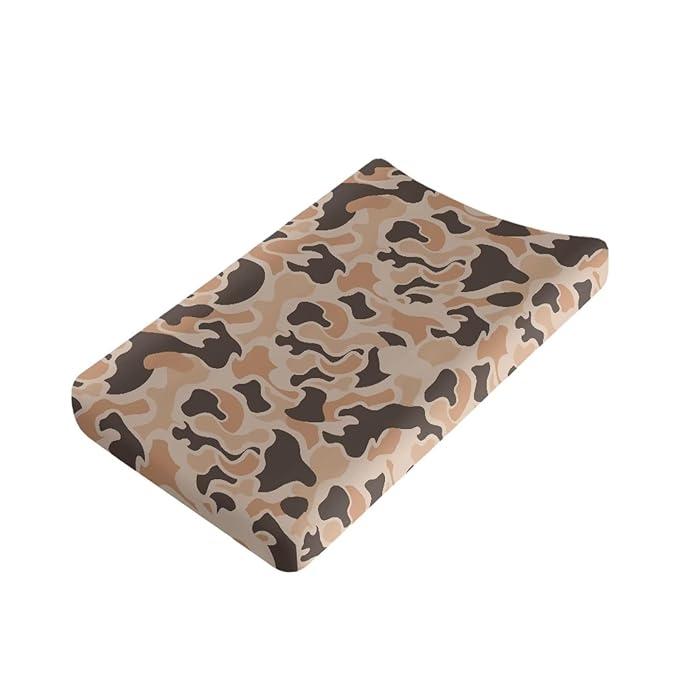 Camo Hunting Duck Diaper Change Table Covers for Girls Diaper Changing Pad Cover for Baby Easy to Install Changing Mat Cover