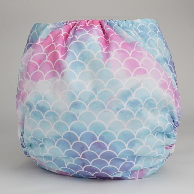 Teen Adult Cloth Diaper Nappy Reusable Washable for Disability Incontinence (Scales)