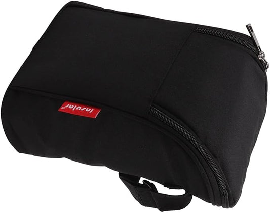 Marhynchus Nylon Baby Bottle Thermal Bag Portable Waterproof Storage Tote Pouch for Outdoor (black)