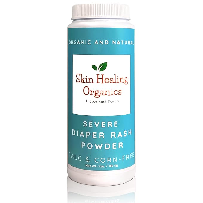 Severe Diaper Rash Treatment Powder - Heal & Cure Very Bad Horrible Diaper Rash Bleeding Blisters Quickly from Diarrhea for Newborn Infant & Adults - Skin Healing Organics