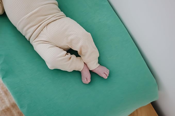 Copper Pearl Premium Knit Changing Pad Cover : Soft, Stylish, and Universal Fit for All Standard Diaper Changing Pads, Trendy Design Changing Pad Covers, Leif