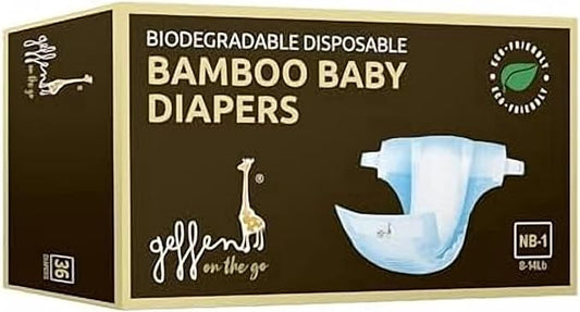 Geffen Baby - Biodegradable Baby Diapers, Size 3, 26-Pack | Sustainable, Hypoallergenic, and Ultra-Absorbent | Perfect for Eco-Conscious Parents