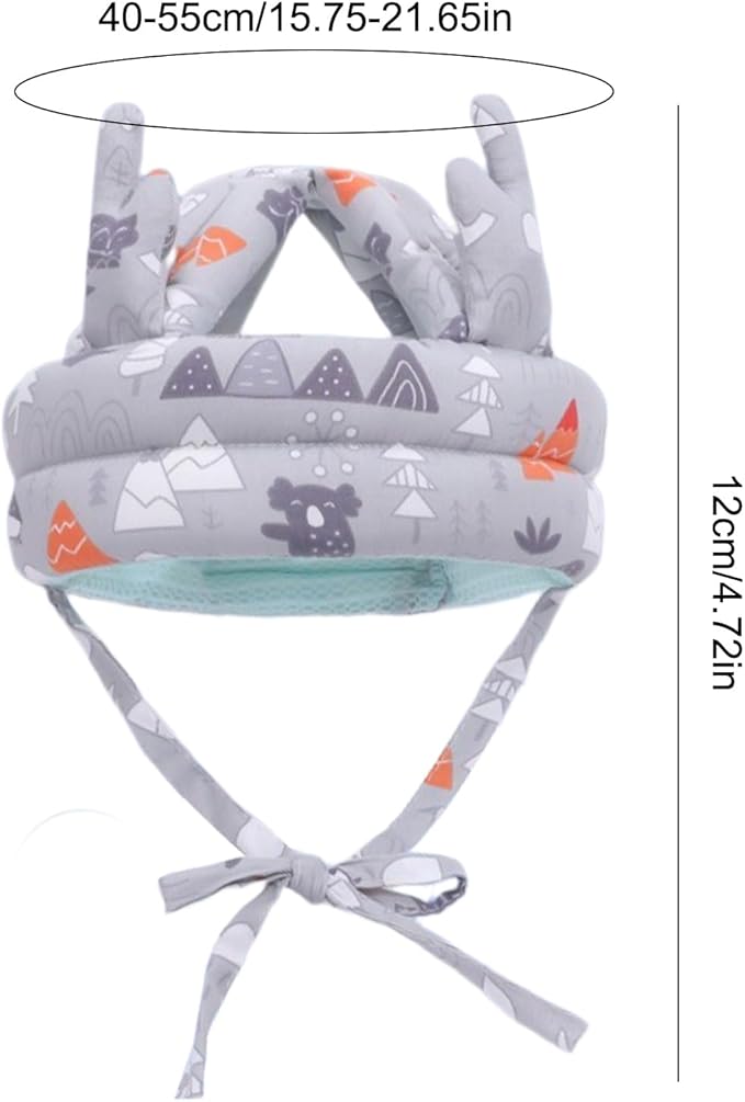 Baby Helmet, Baby Adjustable Helmet, Lightweight and Soft, No Bumps Safety Head Cushion Bumper Bonnet, Adjustable Protective Cap Child Safety Headguard Hat for Running Walking Crawling