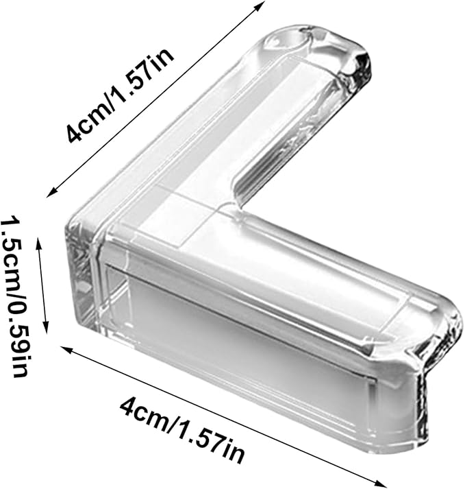 Generic Table Edge Protector for Kids - Anti-Collision Transparent Corner Guards | Corner Child Protection | Safety Furniture Corner Protector, Kids Proofing Corner Guards for Home, Apartment