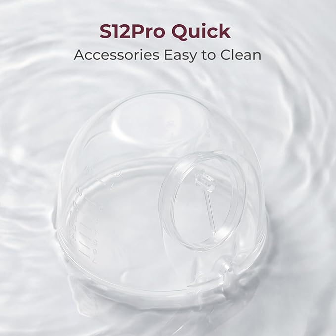 Momcozy Original S12Pro Quick Replacement Accessories, Only Compatible with Momcozy S12Pro Quick Breast Pump NOT for S9Pro/S12Pro (Milk Collector,1 Pack)