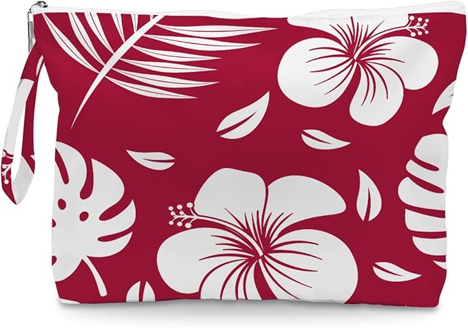 IAXIC Wet Dry Bag, Wet Bag for Swimsuit, Diaper Sunscreen Large Zipper Pouch Waterproof Pouch, Beach Bags for Women, Petal Pattern, Gifts for Ladies Girls Friends Colleagues and Sisters